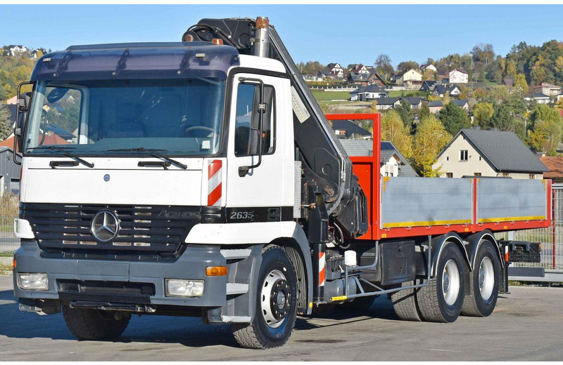 Mercedes-Benz ACTROS 2635 Pritsche - Φορτηγό με ανοιχτή καρότσα, Φορτηγό με γερανό: φωτογραφία 4 Mercedes-Benz ACTROS 2635 Pritsche - Φορτηγό με ανοιχτή καρότσα, Φορτηγό με γερανό: φωτογραφία 4