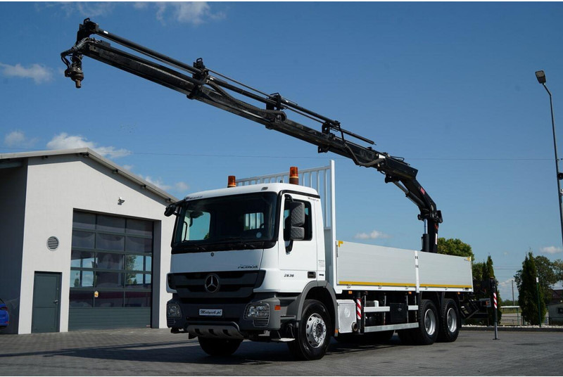 Mercedes-Benz ACTROS 2636 / 6x4 / SKRZYNIOWY 7 M + HDS HIAB -  WYSÓW 12,6 M / - Φορτηγό με ανοιχτή καρότσα, Φορτηγό με γερανό: φωτογραφία 1 Mercedes-Benz ACTROS 2636 / 6x4 / SKRZYNIOWY 7 M + HDS HIAB -  WYSÓW 12,6 M / - Φορτηγό με ανοιχτή καρότσα, Φορτηγό με γερανό: φωτογραφία 1