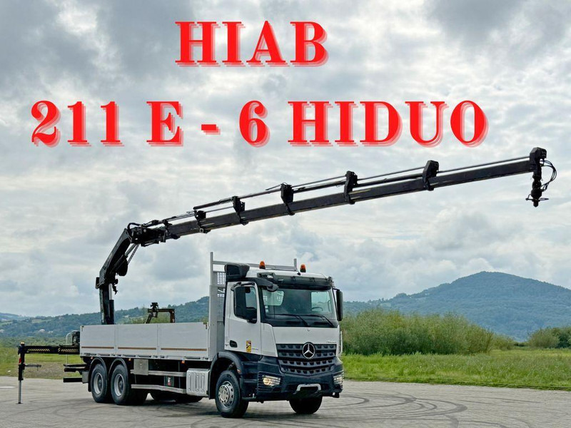 Mercedes-Benz ACTROS 2636 * HIAB 211 E-6 HIDUO/FUNK *6x4 - Φορτηγό με ανοιχτή καρότσα, Φορτηγό με γερανό: φωτογραφία 1 Mercedes-Benz ACTROS 2636 * HIAB 211 E-6 HIDUO/FUNK *6x4 - Φορτηγό με ανοιχτή καρότσα, Φορτηγό με γερανό: φωτογραφία 1