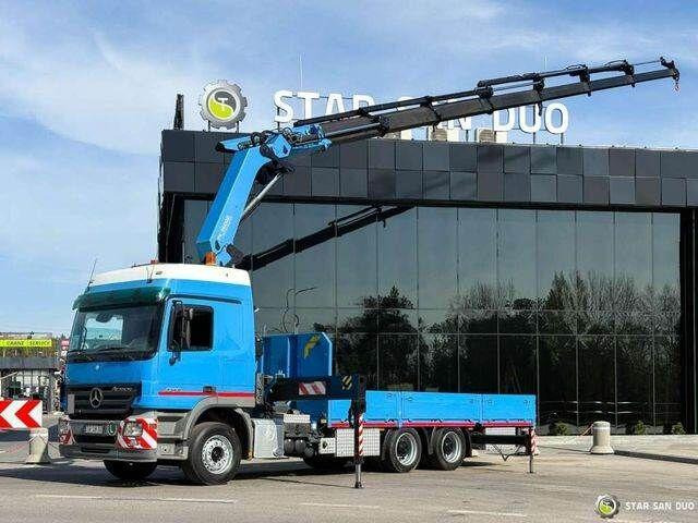 Mercedes-Benz ACTROS 2646L - Φορτηγό με ανοιχτή καρότσα, Φορτηγό με γερανό: φωτογραφία 1 Mercedes-Benz ACTROS 2646L - Φορτηγό με ανοιχτή καρότσα, Φορτηγό με γερανό: φωτογραφία 1