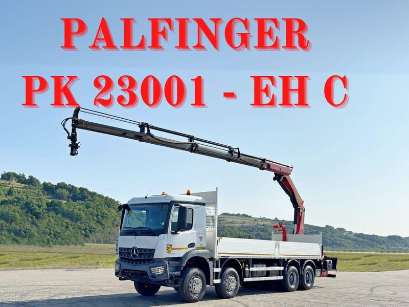 Mercedes-Benz ACTROS 3240 * PK 23001 - EH C+ FUNK / 8x4 * TOP - Φορτηγό με ανοιχτή καρότσα, Φορτηγό με γερανό: φωτογραφία 1 Mercedes-Benz ACTROS 3240 * PK 23001 - EH C+ FUNK / 8x4 * TOP - Φορτηγό με ανοιχτή καρότσα, Φορτηγό με γερανό: φωτογραφία 1