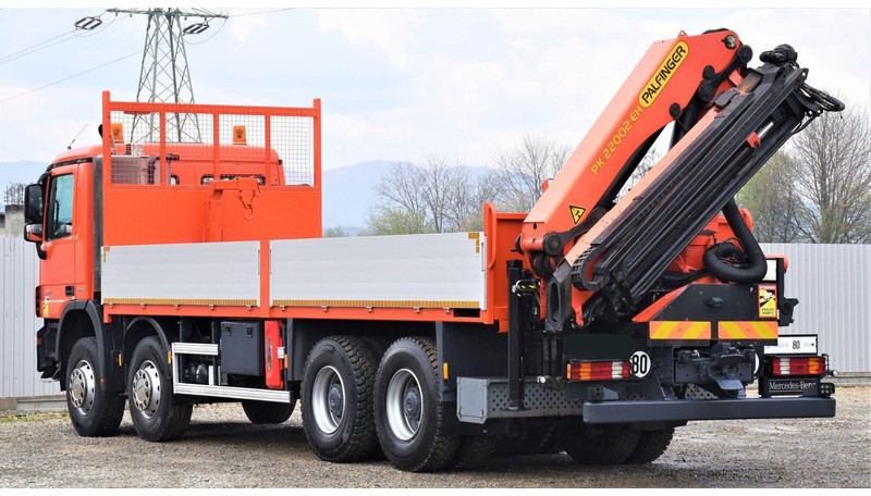 Mercedes-Benz ACTROS 3241 - Φορτηγό με ανοιχτή καρότσα, Φορτηγό με γερανό: φωτογραφία 5 Mercedes-Benz ACTROS 3241 - Φορτηγό με ανοιχτή καρότσα, Φορτηγό με γερανό: φωτογραφία 5