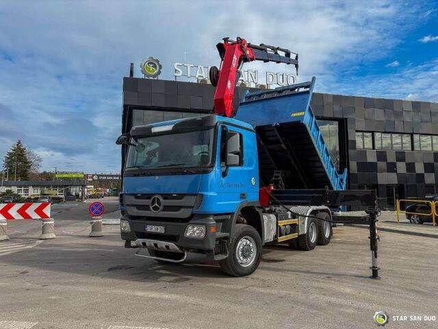 Mercedes-Benz ACTROS 3341 6x6 HMF 4220 K4 CRANE KIPPER - Φορτηγό ανατρεπόμενο, Φορτηγό με γερανό: φωτογραφία 5 Mercedes-Benz ACTROS 3341 6x6 HMF 4220 K4 CRANE KIPPER - Φορτηγό ανατρεπόμενο, Φορτηγό με γερανό: φωτογραφία 5