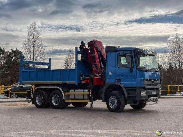 Mercedes-Benz ACTROS 3341 6x6 HMF 4220 K4 CRANE KIPPER - Φορτηγό ανατρεπόμενο, Φορτηγό με γερανό: φωτογραφία 4 Mercedes-Benz ACTROS 3341 6x6 HMF 4220 K4 CRANE KIPPER - Φορτηγό ανατρεπόμενο, Φορτηγό με γερανό: φωτογραφία 4