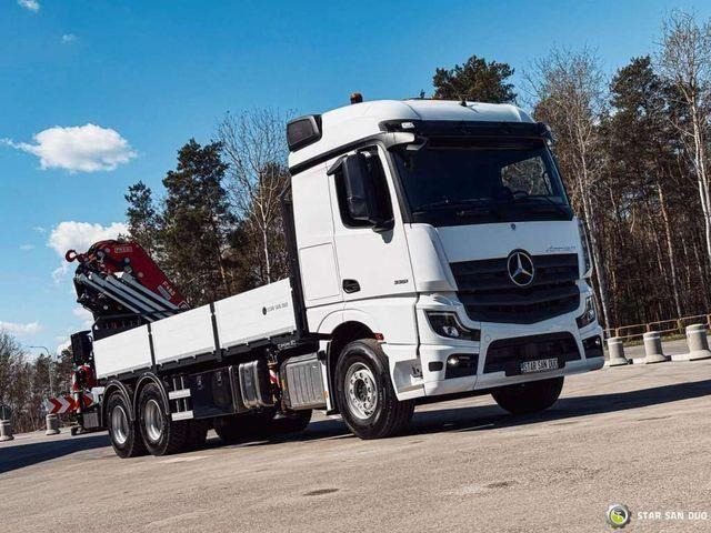 Mercedes-Benz ACTROS 3351 NEW 6x4 Fassi F485 Crane - Φορτηγό με ανοιχτή καρότσα, Φορτηγό με γερανό: φωτογραφία 2 Mercedes-Benz ACTROS 3351 NEW 6x4 Fassi F485 Crane - Φορτηγό με ανοιχτή καρότσα, Φορτηγό με γερανό: φωτογραφία 2