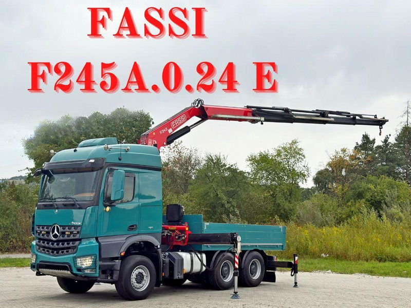 Mercedes-Benz AROCS 2548* FASSI F245A.0.24 E + FUNK / 6x4 *TOP - Φορτηγό με ανοιχτή καρότσα, Φορτηγό με γερανό: φωτογραφία 1 Mercedes-Benz AROCS 2548* FASSI F245A.0.24 E + FUNK / 6x4 *TOP - Φορτηγό με ανοιχτή καρότσα, Φορτηγό με γερανό: φωτογραφία 1