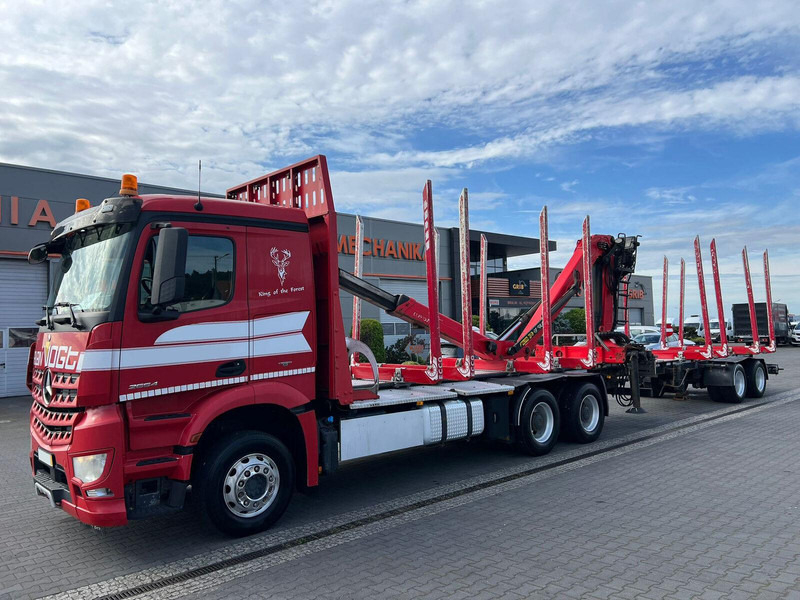Mercedes-Benz AROCS 2645 EURO 6 6x4 TIMBER CARRIER HOLZTRANSPORT PALFINGER EPS - Φορτηγό ξυλείας, Φορτηγό με γερανό: φωτογραφία 2 Mercedes-Benz AROCS 2645 EURO 6 6x4 TIMBER CARRIER HOLZTRANSPORT PALFINGER EPS - Φορτηγό ξυλείας, Φορτηγό με γερανό: φωτογραφία 2