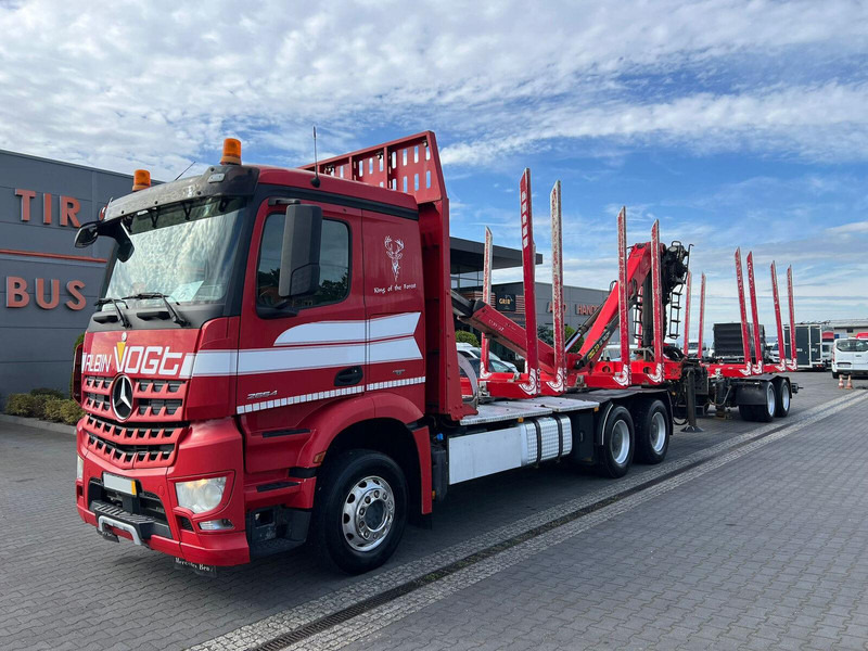 Mercedes-Benz AROCS 2645 EURO 6 6x4 TIMBER CARRIER HOLZTRANSPORT PALFINGER EPS - Φορτηγό ξυλείας, Φορτηγό με γερανό: φωτογραφία 1 Mercedes-Benz AROCS 2645 EURO 6 6x4 TIMBER CARRIER HOLZTRANSPORT PALFINGER EPS - Φορτηγό ξυλείας, Φορτηγό με γερανό: φωτογραφία 1