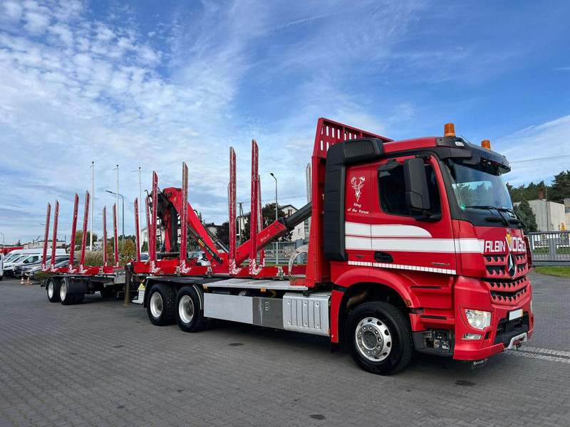 Mercedes-Benz AROCS 2645 EURO 6 6x4 TIMBER CARRIER HOLZTRANSPORT PALFINGER EPS - Φορτηγό ξυλείας, Φορτηγό με γερανό: φωτογραφία 5 Mercedes-Benz AROCS 2645 EURO 6 6x4 TIMBER CARRIER HOLZTRANSPORT PALFINGER EPS - Φορτηγό ξυλείας, Φορτηγό με γερανό: φωτογραφία 5
