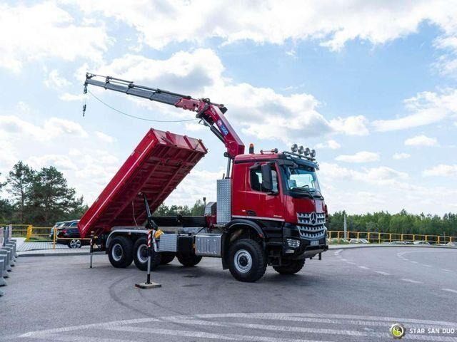 Mercedes-Benz AROCS 3345 6x6 HMF 3220 K hds Crane tipper - Φορτηγό ανατρεπόμενο, Φορτηγό με γερανό: φωτογραφία 5 Mercedes-Benz AROCS 3345 6x6 HMF 3220 K hds Crane tipper - Φορτηγό ανατρεπόμενο, Φορτηγό με γερανό: φωτογραφία 5