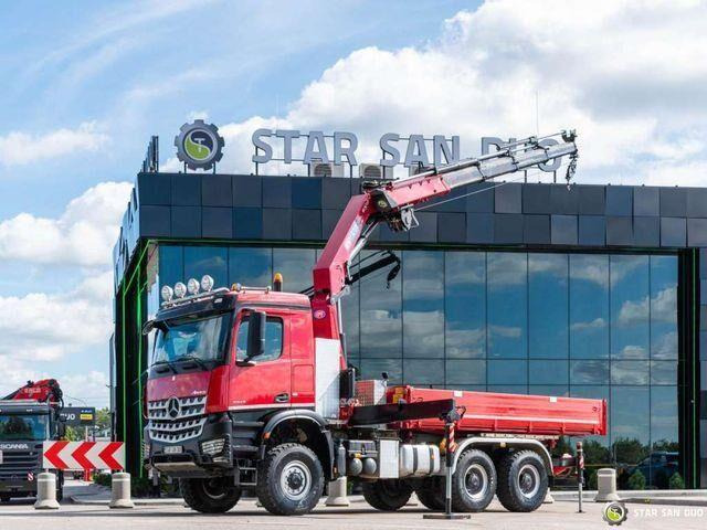 Mercedes-Benz AROCS 3345 6x6 HMF 3220 K hds Crane tipper - Φορτηγό ανατρεπόμενο, Φορτηγό με γερανό: φωτογραφία 3 Mercedes-Benz AROCS 3345 6x6 HMF 3220 K hds Crane tipper - Φορτηγό ανατρεπόμενο, Φορτηγό με γερανό: φωτογραφία 3