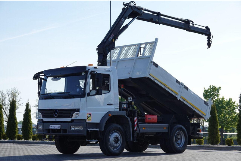 Mercedes-Benz ATEGO 16.24 / 4X4 / WYWROTKA + HDS HIAB 111 BS-2  / PILOT /  ROT - Φορτηγό ανατρεπόμενο: φωτογραφία 1 Mercedes-Benz ATEGO 16.24 / 4X4 / WYWROTKA + HDS HIAB 111 BS-2  / PILOT /  ROT - Φορτηγό ανατρεπόμενο: φωτογραφία 1