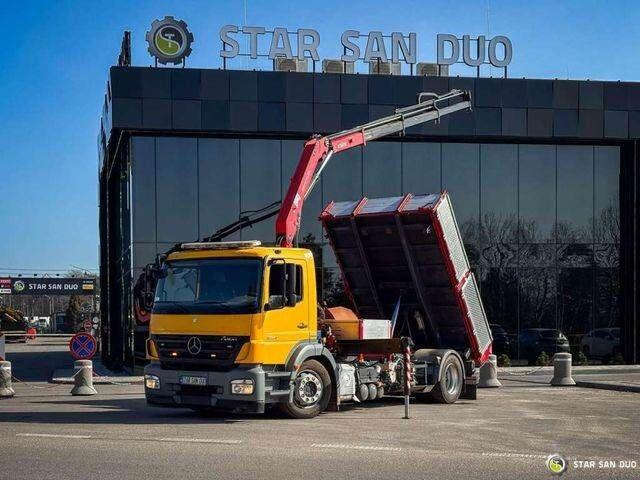 Mercedes-Benz AXOR 1824 4x2 HMF 975 HDS Crane Rotator Kipper - Φορτηγό ανατρεπόμενο, Φορτηγό με γερανό: φωτογραφία 1 Mercedes-Benz AXOR 1824 4x2 HMF 975 HDS Crane Rotator Kipper - Φορτηγό ανατρεπόμενο, Φορτηγό με γερανό: φωτογραφία 1