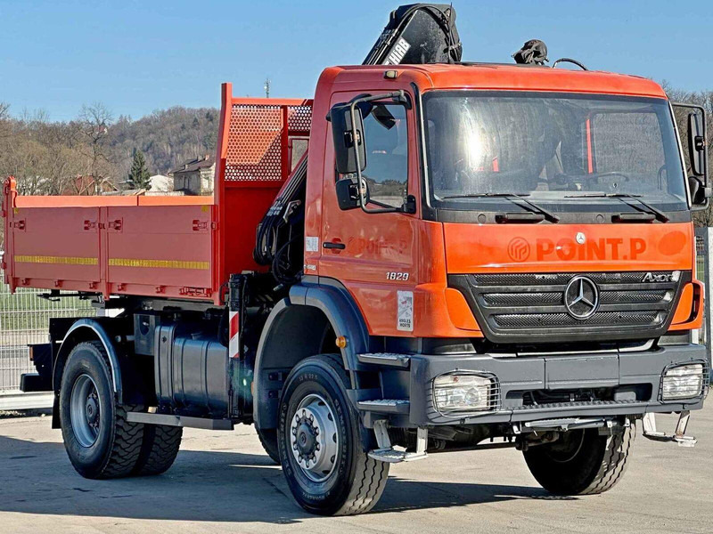Mercedes-Benz AXOR 1829 * HIAB 1111 HIDUO + FUNK * TOP * 4x4 - Φορτηγό ανατρεπόμενο, Φορτηγό με γερανό: φωτογραφία 4 Mercedes-Benz AXOR 1829 * HIAB 1111 HIDUO + FUNK * TOP * 4x4 - Φορτηγό ανατρεπόμενο, Φορτηγό με γερανό: φωτογραφία 4