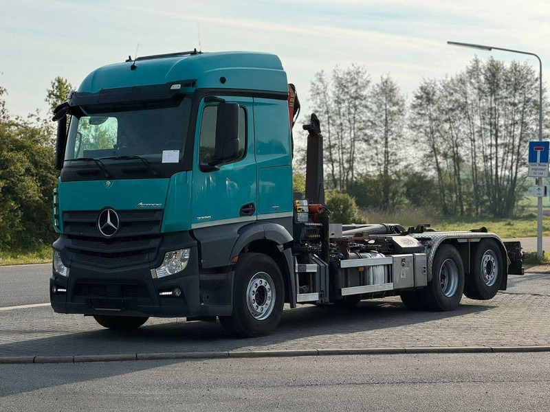 Mercedes-Benz Actros 2540 6x2 Abrollkipper Kran PK 11001 - Φορτηγό με ανοιχτή καρότσα, Φορτηγό με γερανό: φωτογραφία 2 Mercedes-Benz Actros 2540 6x2 Abrollkipper Kran PK 11001 - Φορτηγό με ανοιχτή καρότσα, Φορτηγό με γερανό: φωτογραφία 2