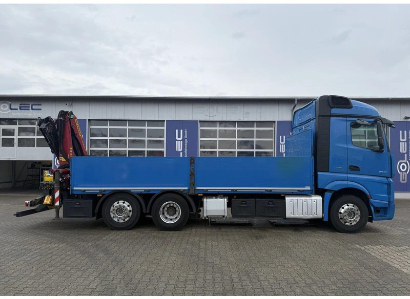Mercedes-Benz Actros 2545 - Flatbed + crane 6x2 - Φορτηγό με ανοιχτή καρότσα, Φορτηγό με γερανό: φωτογραφία 5 Mercedes-Benz Actros 2545 - Flatbed + crane 6x2 - Φορτηγό με ανοιχτή καρότσα, Φορτηγό με γερανό: φωτογραφία 5