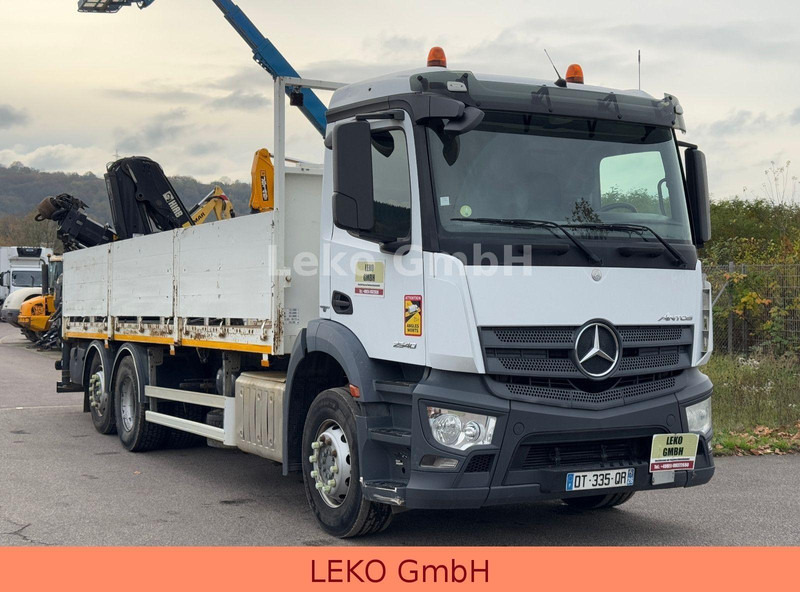 Mercedes-Benz Antos 2540 - Φορτηγό με ανοιχτή καρότσα, Φορτηγό με γερανό: φωτογραφία 1 Mercedes-Benz Antos 2540 - Φορτηγό με ανοιχτή καρότσα, Φορτηγό με γερανό: φωτογραφία 1