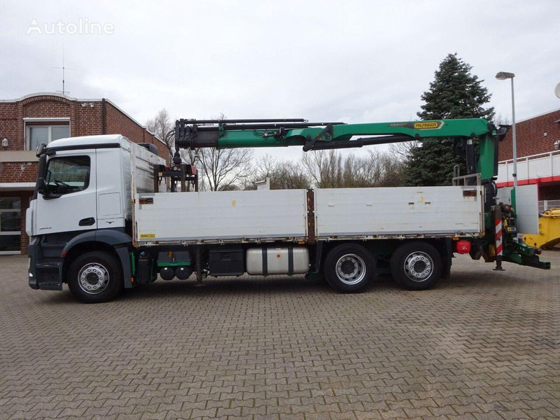 Mercedes-Benz Antos 2543 - Flatbed+crane 6x2 - Φορτηγό με ανοιχτή καρότσα, Φορτηγό με γερανό: φωτογραφία 4 Mercedes-Benz Antos 2543 - Flatbed+crane 6x2 - Φορτηγό με ανοιχτή καρότσα, Φορτηγό με γερανό: φωτογραφία 4