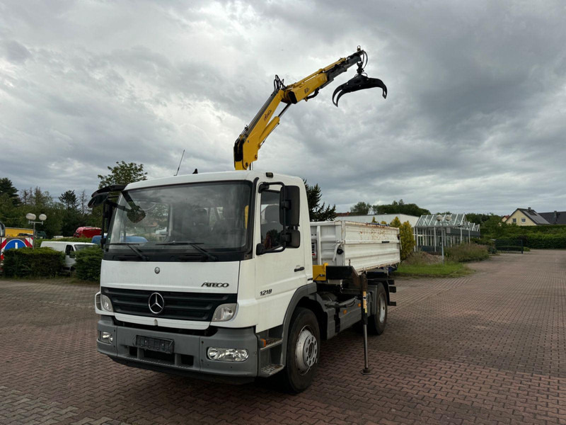 Mercedes-Benz Atego 1218 Meiller Kipper / Kran / Greifer - Φορτηγό ανατρεπόμενο, Φορτηγό με γερανό: φωτογραφία 2 Mercedes-Benz Atego 1218 Meiller Kipper / Kran / Greifer - Φορτηγό ανατρεπόμενο, Φορτηγό με γερανό: φωτογραφία 2