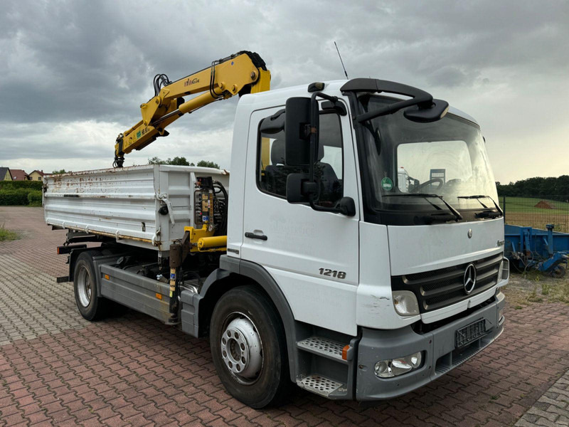 Mercedes-Benz Atego 1218 Meiller Kipper / Kran / Greifer - Φορτηγό ανατρεπόμενο, Φορτηγό με γερανό: φωτογραφία 1 Mercedes-Benz Atego 1218 Meiller Kipper / Kran / Greifer - Φορτηγό ανατρεπόμενο, Φορτηγό με γερανό: φωτογραφία 1