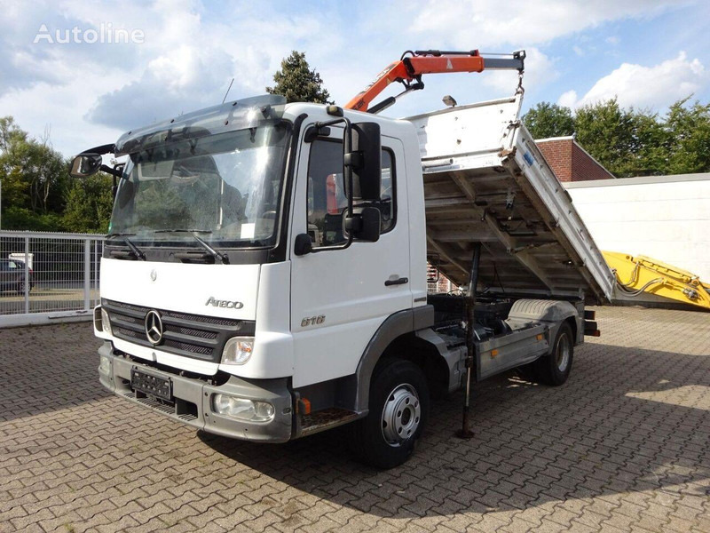 Mercedes-Benz Atego 818 - 3 way tipper+crane - Φορτηγό ανατρεπόμενο, Φορτηγό με γερανό: φωτογραφία 1 Mercedes-Benz Atego 818 - 3 way tipper+crane - Φορτηγό ανατρεπόμενο, Φορτηγό με γερανό: φωτογραφία 1