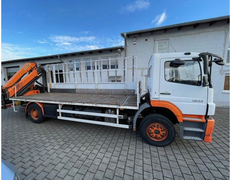 Mercedes-Benz Axor 1833 - Φορτηγό με ανοιχτή καρότσα, Φορτηγό με γερανό: φωτογραφία 3 Mercedes-Benz Axor 1833 - Φορτηγό με ανοιχτή καρότσα, Φορτηγό με γερανό: φωτογραφία 3