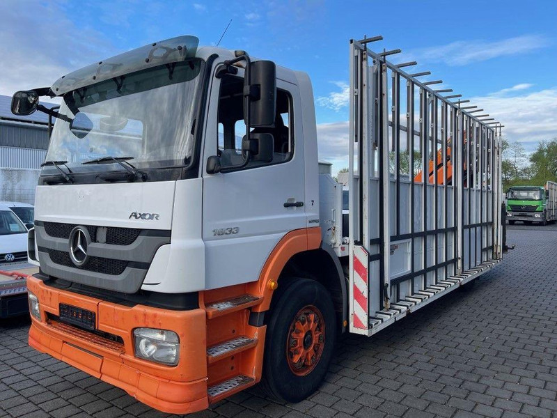Mercedes-Benz Axor 1833 - Φορτηγό με ανοιχτή καρότσα, Φορτηγό με γερανό: φωτογραφία 1 Mercedes-Benz Axor 1833 - Φορτηγό με ανοιχτή καρότσα, Φορτηγό με γερανό: φωτογραφία 1