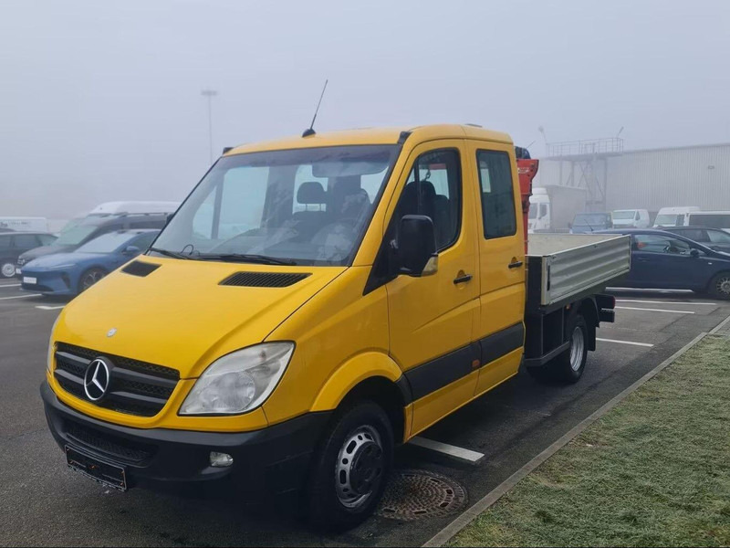 Mercedes-Benz Sprinter 519 CDI Doka - Flatbed truck + crane - Φορτηγό με ανοιχτή καρότσα, Φορτηγό με γερανό: φωτογραφία 1 Mercedes-Benz Sprinter 519 CDI Doka - Flatbed truck + crane - Φορτηγό με ανοιχτή καρότσα, Φορτηγό με γερανό: φωτογραφία 1