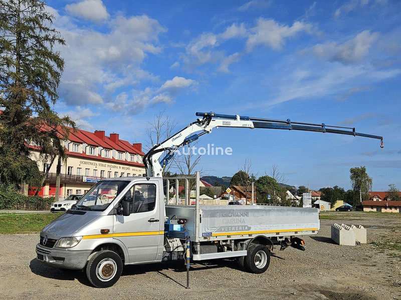 Mercedes-Benz Sprinter 616 Flatbed + crane Cormach - Φορτηγό με ανοιχτή καρότσα, Φορτηγό με γερανό: φωτογραφία 1 Mercedes-Benz Sprinter 616 Flatbed + crane Cormach - Φορτηγό με ανοιχτή καρότσα, Φορτηγό με γερανό: φωτογραφία 1