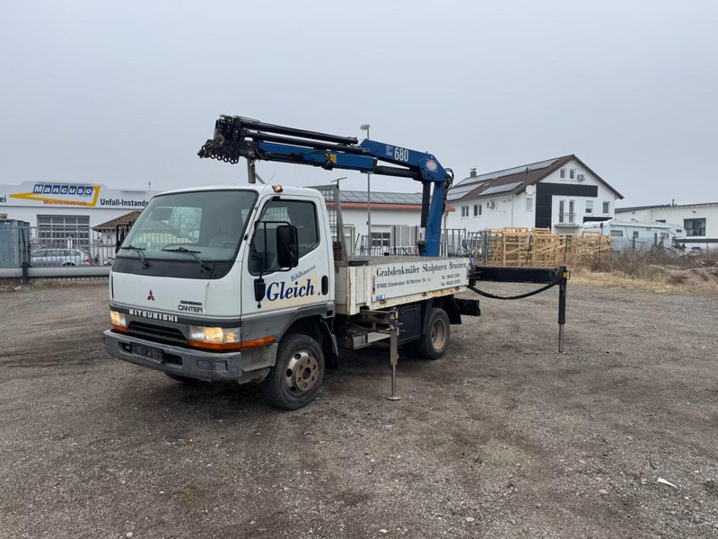 Mitsubishi Canter FE649 - Flatbed truck + crane - Φορτηγό με ανοιχτή καρότσα, Φορτηγό με γερανό: φωτογραφία 3 Mitsubishi Canter FE649 - Flatbed truck + crane - Φορτηγό με ανοιχτή καρότσα, Φορτηγό με γερανό: φωτογραφία 3