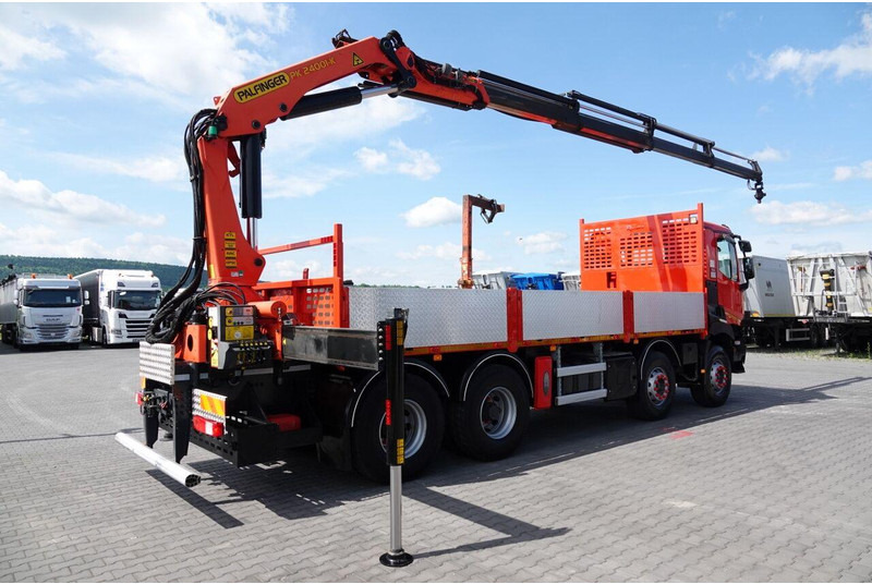 Φορτηγό με ανοιχτή καρότσα, Φορτηγό με γερανό Renault C 430 / 8x4 / SKRZYNIOWY 7 M + HDS PALFINGER PK 24001-K C / WYSÓ: φωτογραφία 7 Φορτηγό με ανοιχτή καρότσα, Φορτηγό με γερανό Renault C 430 / 8x4 / SKRZYNIOWY 7 M + HDS PALFINGER PK 24001-K C / WYSÓ: φωτογραφία 7