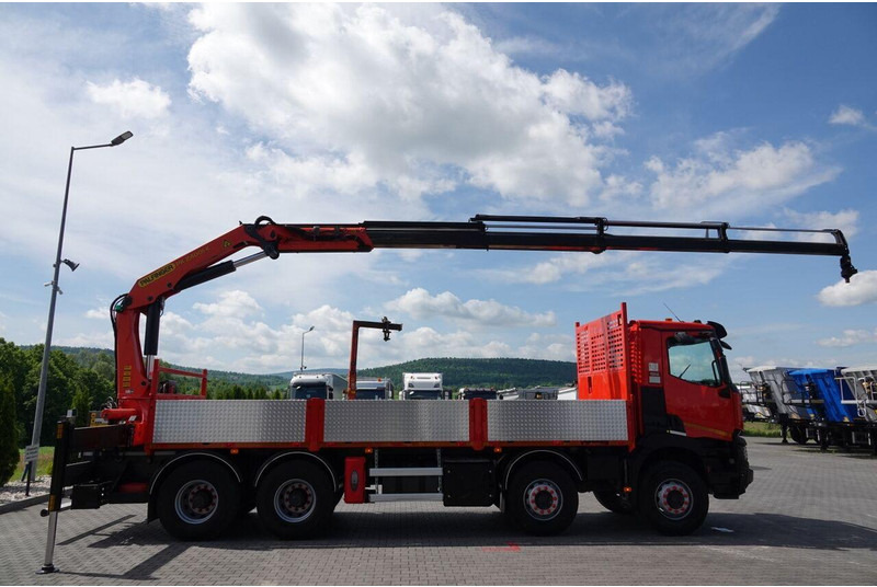 Φορτηγό με ανοιχτή καρότσα, Φορτηγό με γερανό Renault C 430 / 8x4 / SKRZYNIOWY 7 M + HDS PALFINGER PK 24001-K C / WYSÓ: φωτογραφία 9 Φορτηγό με ανοιχτή καρότσα, Φορτηγό με γερανό Renault C 430 / 8x4 / SKRZYNIOWY 7 M + HDS PALFINGER PK 24001-K C / WYSÓ: φωτογραφία 9