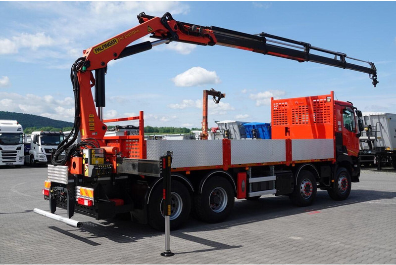 Φορτηγό με ανοιχτή καρότσα, Φορτηγό με γερανό Renault C 430 / 8x4 / SKRZYNIOWY 7 M + HDS PALFINGER PK 24001-K C / WYSÓ: φωτογραφία 8 Φορτηγό με ανοιχτή καρότσα, Φορτηγό με γερανό Renault C 430 / 8x4 / SKRZYNIOWY 7 M + HDS PALFINGER PK 24001-K C / WYSÓ: φωτογραφία 8