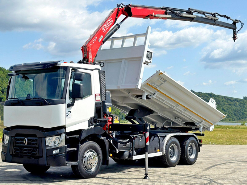 Renault C 430 * FASSI F165A.0.23 + FUNK * 6x4 - Φορτηγό ανατρεπόμενο, Φορτηγό με γερανό: φωτογραφία 3 Renault C 430 * FASSI F165A.0.23 + FUNK * 6x4 - Φορτηγό ανατρεπόμενο, Φορτηγό με γερανό: φωτογραφία 3