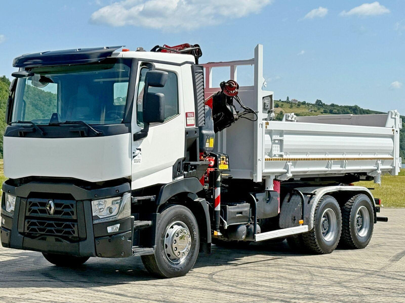 Renault C 430 * FASSI F165A.0.23 + FUNK * 6x4 - Φορτηγό ανατρεπόμενο, Φορτηγό με γερανό: φωτογραφία 5 Renault C 430 * FASSI F165A.0.23 + FUNK * 6x4 - Φορτηγό ανατρεπόμενο, Φορτηγό με γερανό: φωτογραφία 5