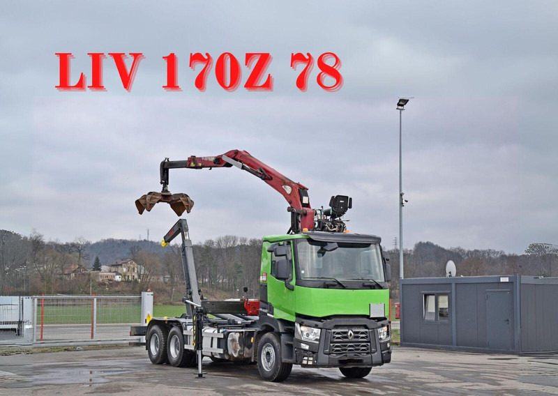 Renault C430* ABROLLKIPPER *LIV 170Z 78 * 6x4 - Φορτηγό φόρτωσης γάντζου, Φορτηγό με γερανό: φωτογραφία 1 Renault C430* ABROLLKIPPER *LIV 170Z 78 * 6x4 - Φορτηγό φόρτωσης γάντζου, Φορτηγό με γερανό: φωτογραφία 1