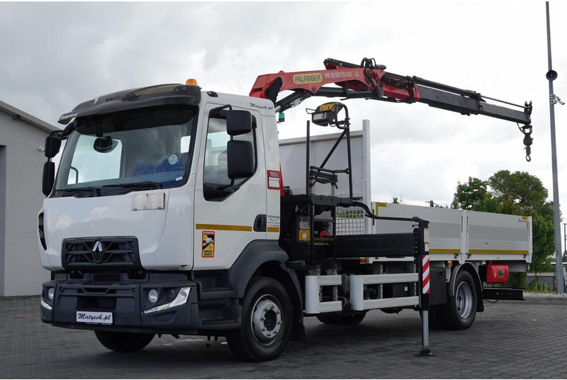 Renault D 210/ 4X2 / SKRZYNIOWY 5 M + HDS PALFINGER PK 8.501 SLD A / UD - Φορτηγό με ανοιχτή καρότσα, Φορτηγό με γερανό: φωτογραφία 1 Renault D 210/ 4X2 / SKRZYNIOWY 5 M + HDS PALFINGER PK 8.501 SLD A / UD - Φορτηγό με ανοιχτή καρότσα, Φορτηγό με γερανό: φωτογραφία 1