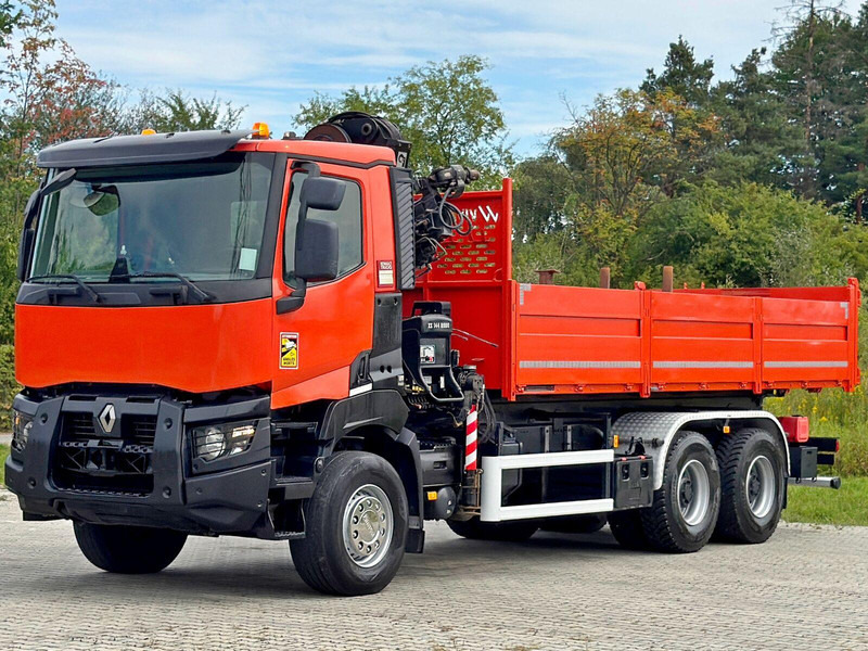 Renault K 380 * HIAB 144 BS - 3 HIDUO + FUNK * 6x4 * TOP - Φορτηγό ανατρεπόμενο, Φορτηγό με γερανό: φωτογραφία 3 Renault K 380 * HIAB 144 BS - 3 HIDUO + FUNK * 6x4 * TOP - Φορτηγό ανατρεπόμενο, Φορτηγό με γερανό: φωτογραφία 3