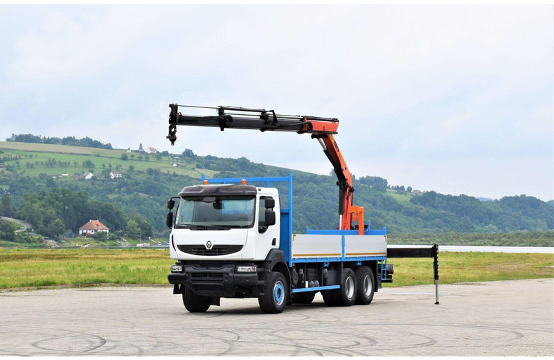 Renault KERAX 370 - Φορτηγό με ανοιχτή καρότσα, Φορτηγό με γερανό: φωτογραφία 2 Renault KERAX 370 - Φορτηγό με ανοιχτή καρότσα, Φορτηγό με γερανό: φωτογραφία 2
