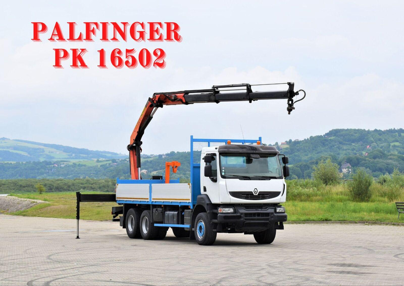 Renault KERAX 370 - Φορτηγό με ανοιχτή καρότσα, Φορτηγό με γερανό: φωτογραφία 1 Renault KERAX 370 - Φορτηγό με ανοιχτή καρότσα, Φορτηγό με γερανό: φωτογραφία 1