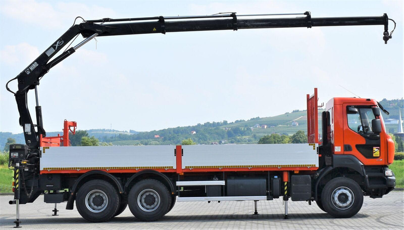 Renault KERAX 410 * HIAB 144 B-3 HIDUO / 6x4 * TOP - Φορτηγό με ανοιχτή καρότσα, Φορτηγό με γερανό: φωτογραφία 5 Renault KERAX 410 * HIAB 144 B-3 HIDUO / 6x4 * TOP - Φορτηγό με ανοιχτή καρότσα, Φορτηγό με γερανό: φωτογραφία 5