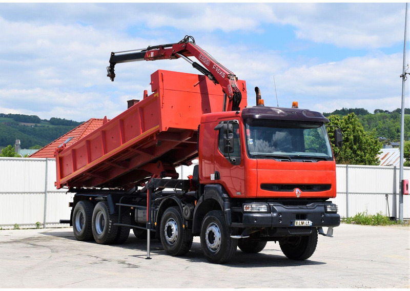 Renault KERAX 420 DCI Kipper 6,30m+FASSI F95AXS.21+FUNK - Φορτηγό ανατρεπόμενο, Φορτηγό με γερανό: φωτογραφία 2 Renault KERAX 420 DCI Kipper 6,30m+FASSI F95AXS.21+FUNK - Φορτηγό ανατρεπόμενο, Φορτηγό με γερανό: φωτογραφία 2