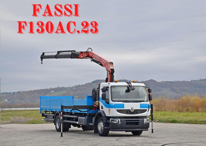 Renault Premium 320 DXI - Φορτηγό με ανοιχτή καρότσα, Φορτηγό με γερανό: φωτογραφία 1 Renault Premium 320 DXI - Φορτηγό με ανοιχτή καρότσα, Φορτηγό με γερανό: φωτογραφία 1