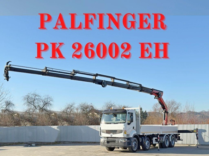 Renault Premium 430 DXI * PRITSCHE 7,40m *PK 26002 EH - Φορτηγό με ανοιχτή καρότσα, Φορτηγό με γερανό: φωτογραφία 1 Renault Premium 430 DXI * PRITSCHE 7,40m *PK 26002 EH - Φορτηγό με ανοιχτή καρότσα, Φορτηγό με γερανό: φωτογραφία 1