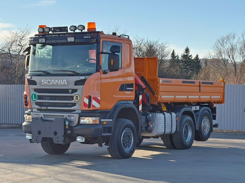 Scania G 360 * KIPPER 4,60m * PALFINGER PK 11002/ 4x4 - Φορτηγό ανατρεπόμενο, Φορτηγό με γερανό: φωτογραφία 4 Scania G 360 * KIPPER 4,60m * PALFINGER PK 11002/ 4x4 - Φορτηγό ανατρεπόμενο, Φορτηγό με γερανό: φωτογραφία 4