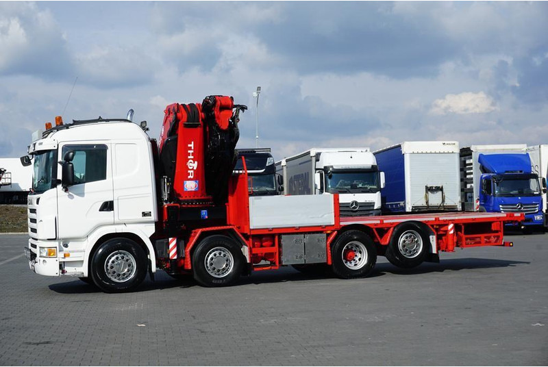 Scania G 480 / 8 X 2 / SKRZYNIOWY + HDS / HMF THOR - O K6 + JIB FJ 2000 - Φορτηγό με ανοιχτή καρότσα, Φορτηγό με γερανό: φωτογραφία 4 Scania G 480 / 8 X 2 / SKRZYNIOWY + HDS / HMF THOR - O K6 + JIB FJ 2000 - Φορτηγό με ανοιχτή καρότσα, Φορτηγό με γερανό: φωτογραφία 4