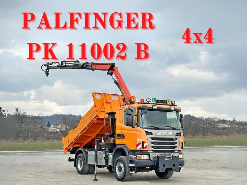 Scania G360 Kipper 4,10m *PK 11002 B + FUNK *4x4 - Φορτηγό ανατρεπόμενο, Φορτηγό με γερανό: φωτογραφία 1 Scania G360 Kipper 4,10m *PK 11002 B + FUNK *4x4 - Φορτηγό ανατρεπόμενο, Φορτηγό με γερανό: φωτογραφία 1