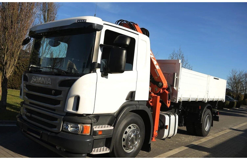 Scania P 250 - 3 way tipper + crane - Φορτηγό ανατρεπόμενο, Φορτηγό με γερανό: φωτογραφία 1 Scania P 250 - 3 way tipper + crane - Φορτηγό ανατρεπόμενο, Φορτηγό με γερανό: φωτογραφία 1