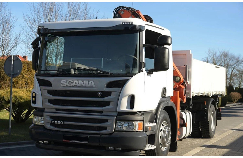 Scania P 250 - 3 way tipper + crane - Φορτηγό ανατρεπόμενο, Φορτηγό με γερανό: φωτογραφία 3 Scania P 250 - 3 way tipper + crane - Φορτηγό ανατρεπόμενο, Φορτηγό με γερανό: φωτογραφία 3