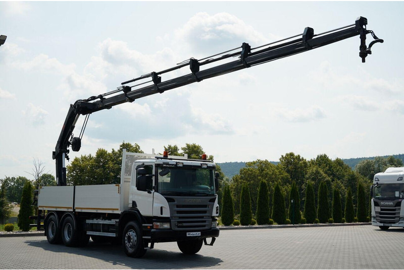 Scania P 360 / 6X4 / SKRZYNIOWY 4.85 + HDS HIAB 211 E-6 HIDUO / UDŹWIG - Φορτηγό με ανοιχτή καρότσα, Φορτηγό με γερανό: φωτογραφία 1 Scania P 360 / 6X4 / SKRZYNIOWY 4.85 + HDS HIAB 211 E-6 HIDUO / UDŹWIG - Φορτηγό με ανοιχτή καρότσα, Φορτηγό με γερανό: φωτογραφία 1